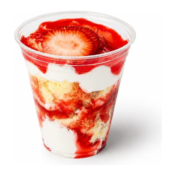 Strawberry shortcake parfait