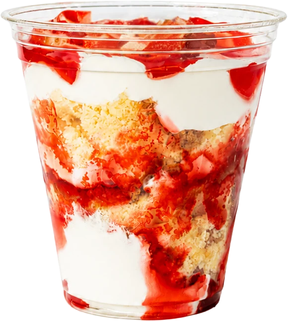 Strawberry shortcake parfait